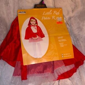 Lil red riding hood toddler dress and cape